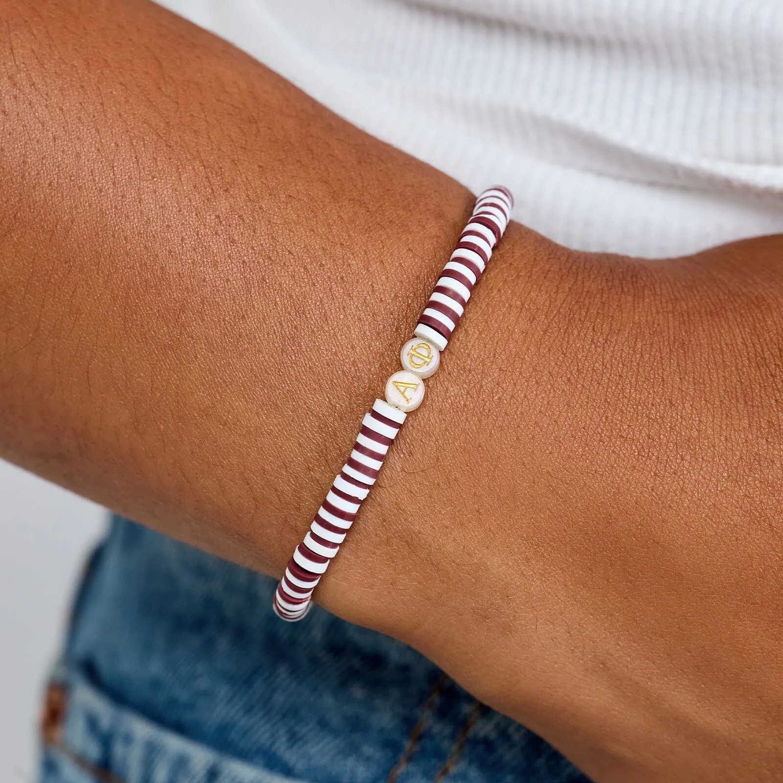 Alpha Phi Stretch Bracelet sold by Pura Vida product image thumbnail 2