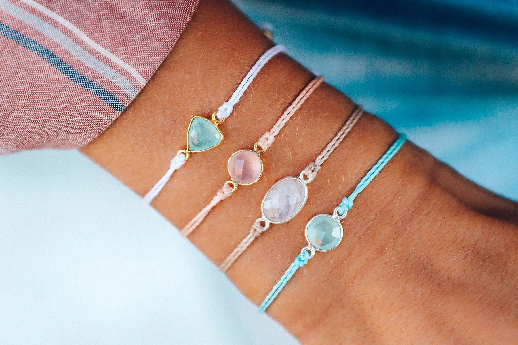 Moonstone Charm Bracelet sold by Pura Vida product image thumbnail 5