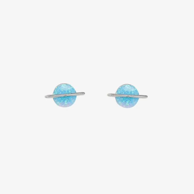 Opal Saturn Stud Earrings sold by Pura Vida