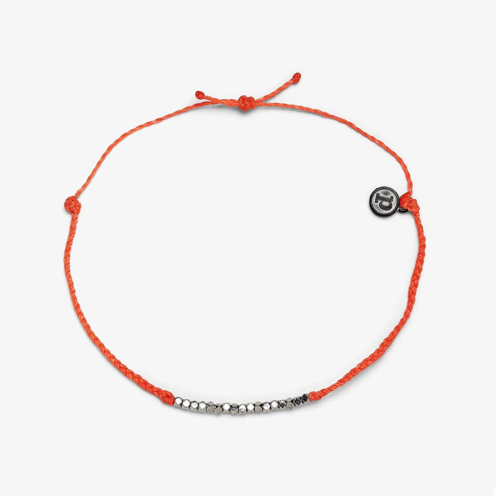 Faceted Metal Bead Anklet sold by Pura Vida