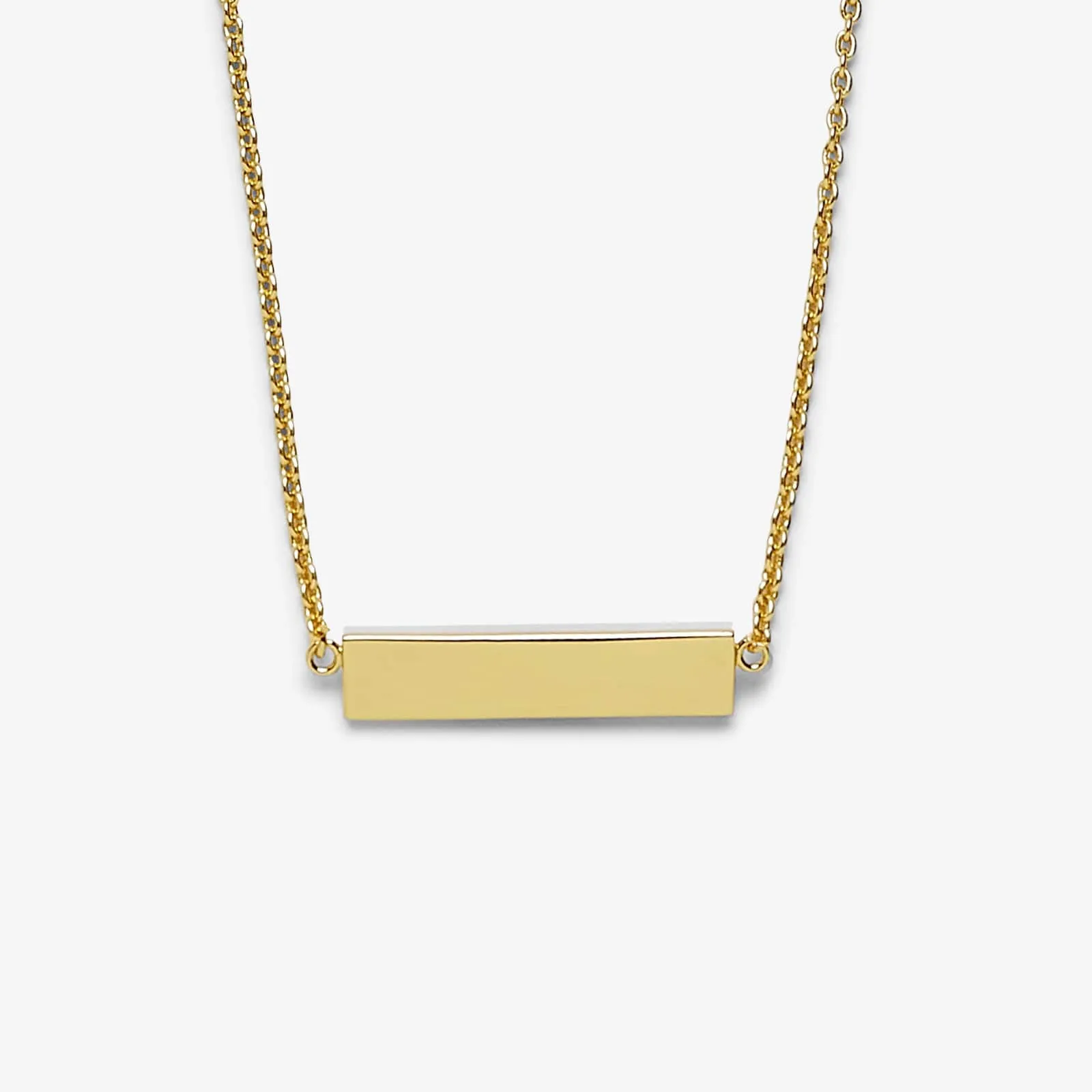 Demi-Fine Engravable Bar Necklace sold by Pura Vida