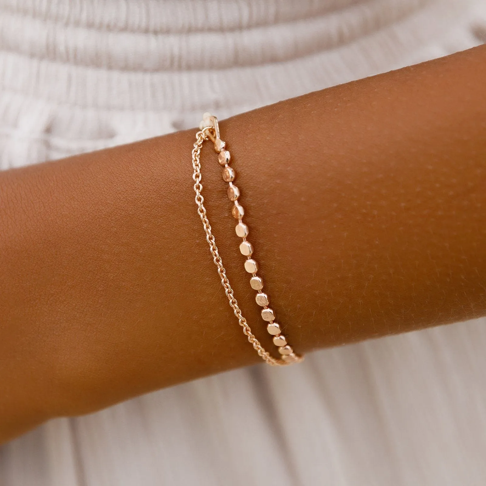 Delicate Layered Chain Bracelet sold by Pura Vida product image thumbnail 2