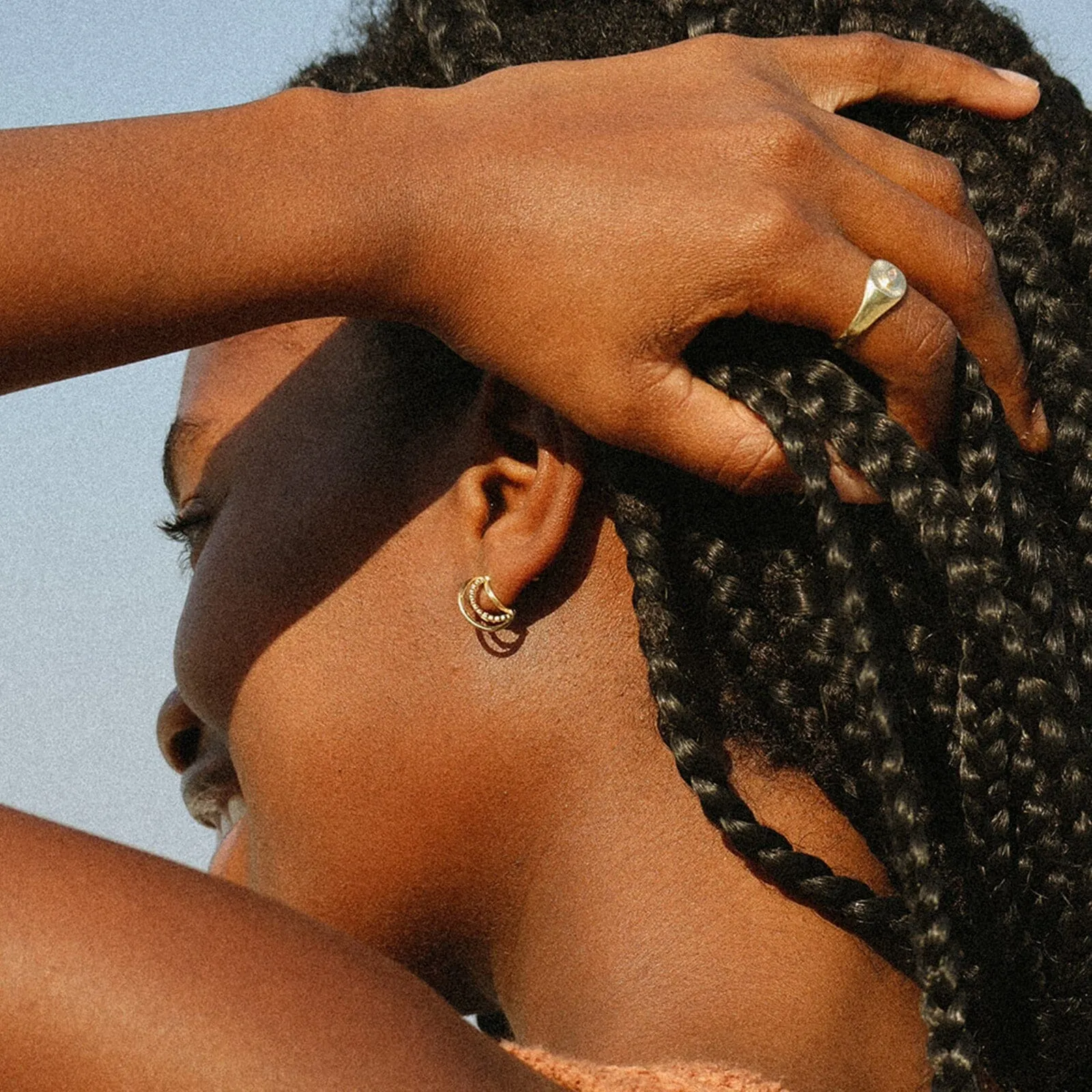 Triple Hoop Earrings sold by Pura Vida product image thumbnail 4