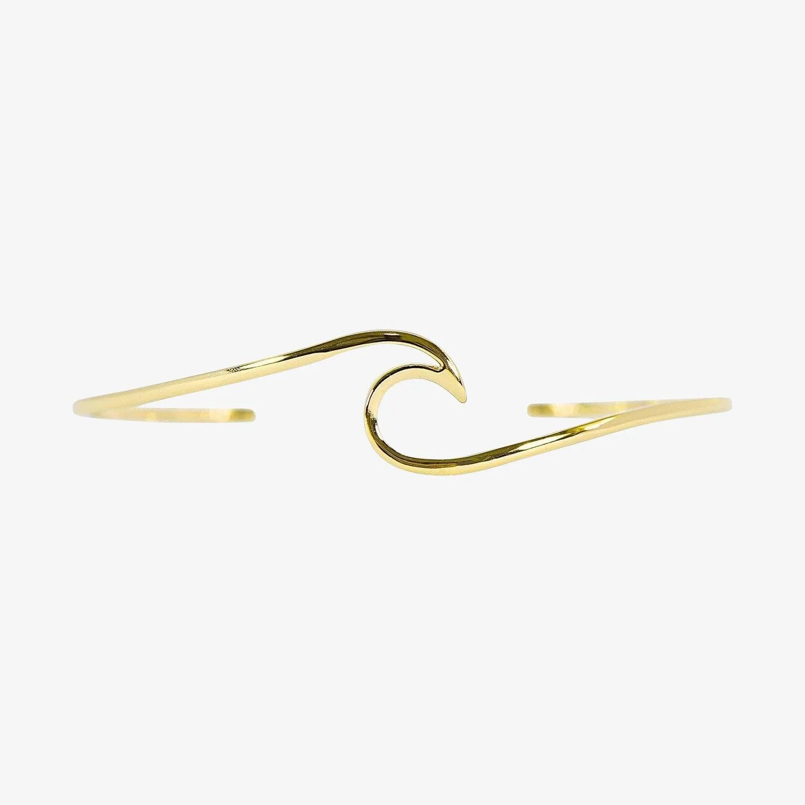 Gold Wave Cuff Bracelet sold by Pura Vida