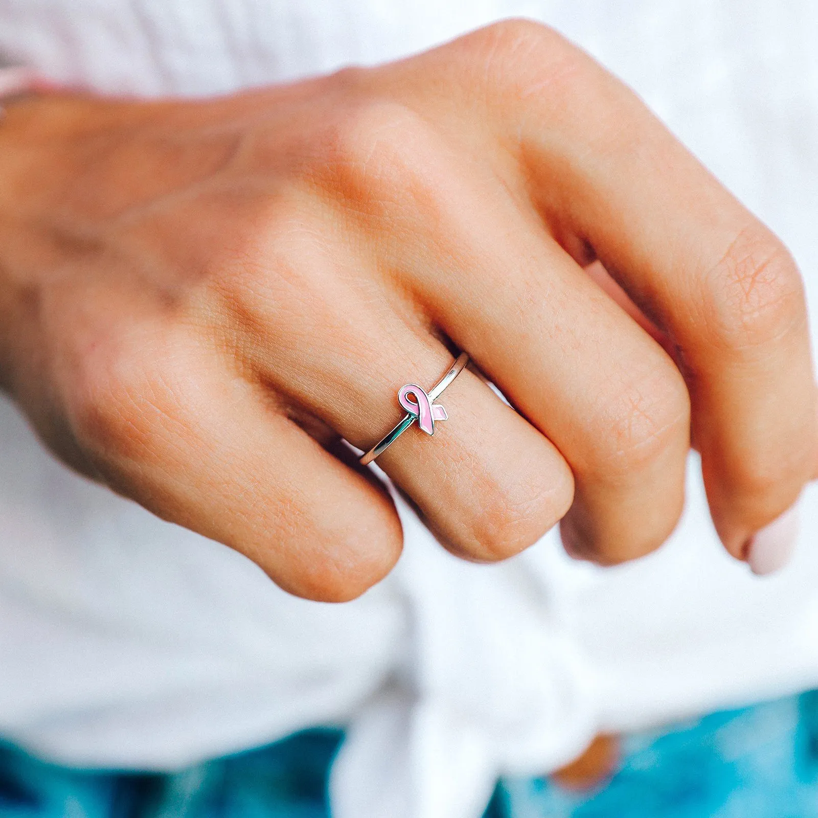 Breast Cancer Awareness Ring sold by Pura Vida product image thumbnail 3