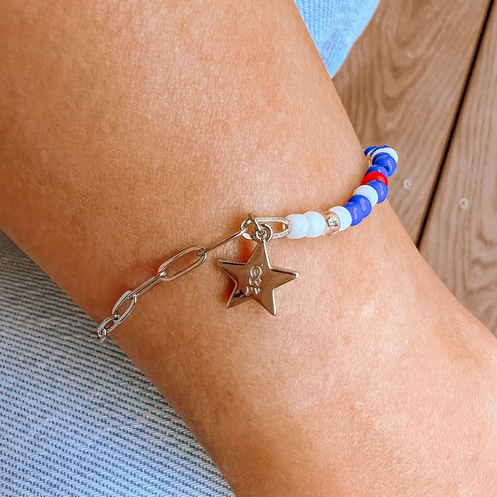 Homes For Our Troops Stretch Bracelet sold by Pura Vida product image thumbnail 4