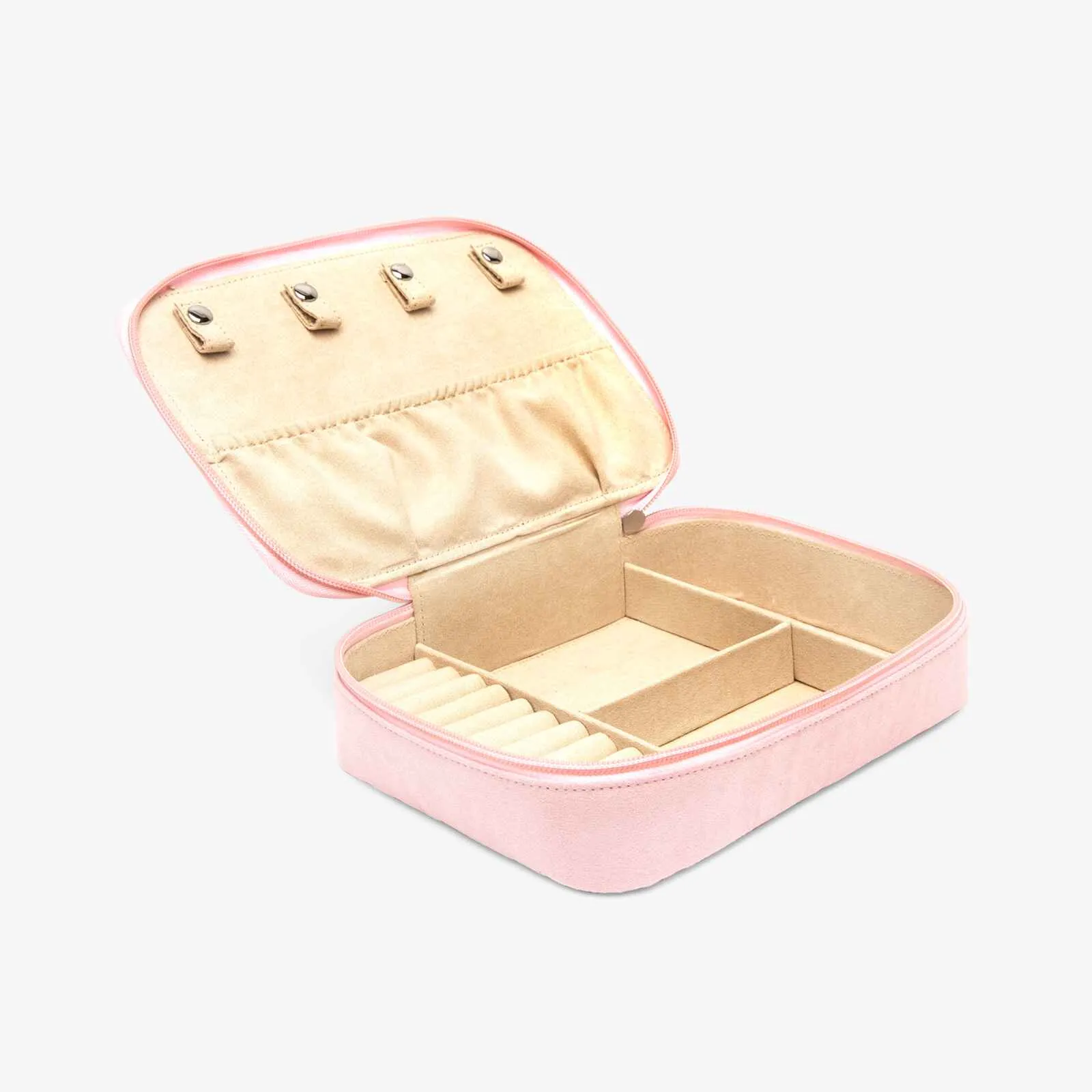 Large Pink Velvet Jewelry Case sold by Pura Vida product image thumbnail 4
