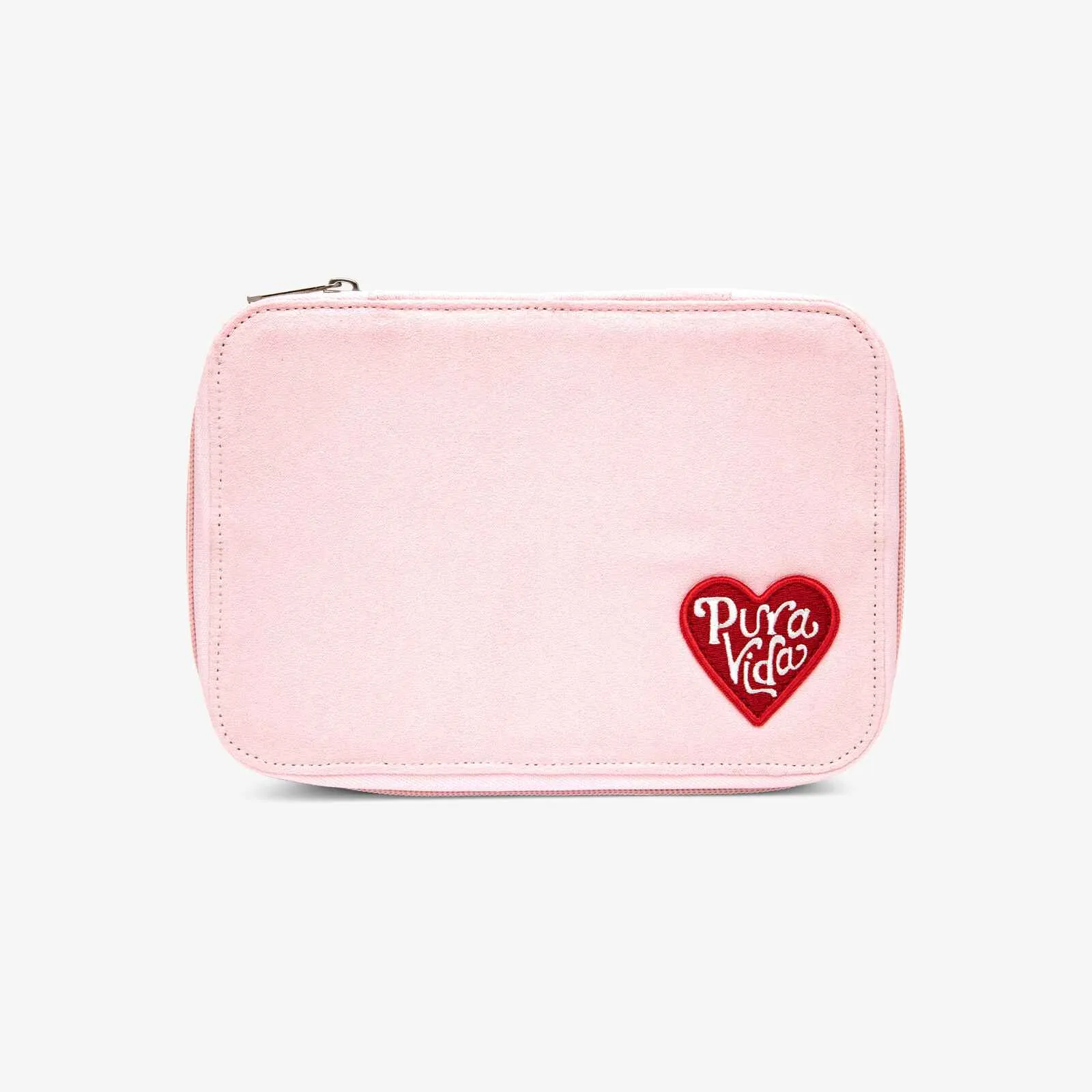Large Pink Velvet Jewelry Case sold by Pura Vida