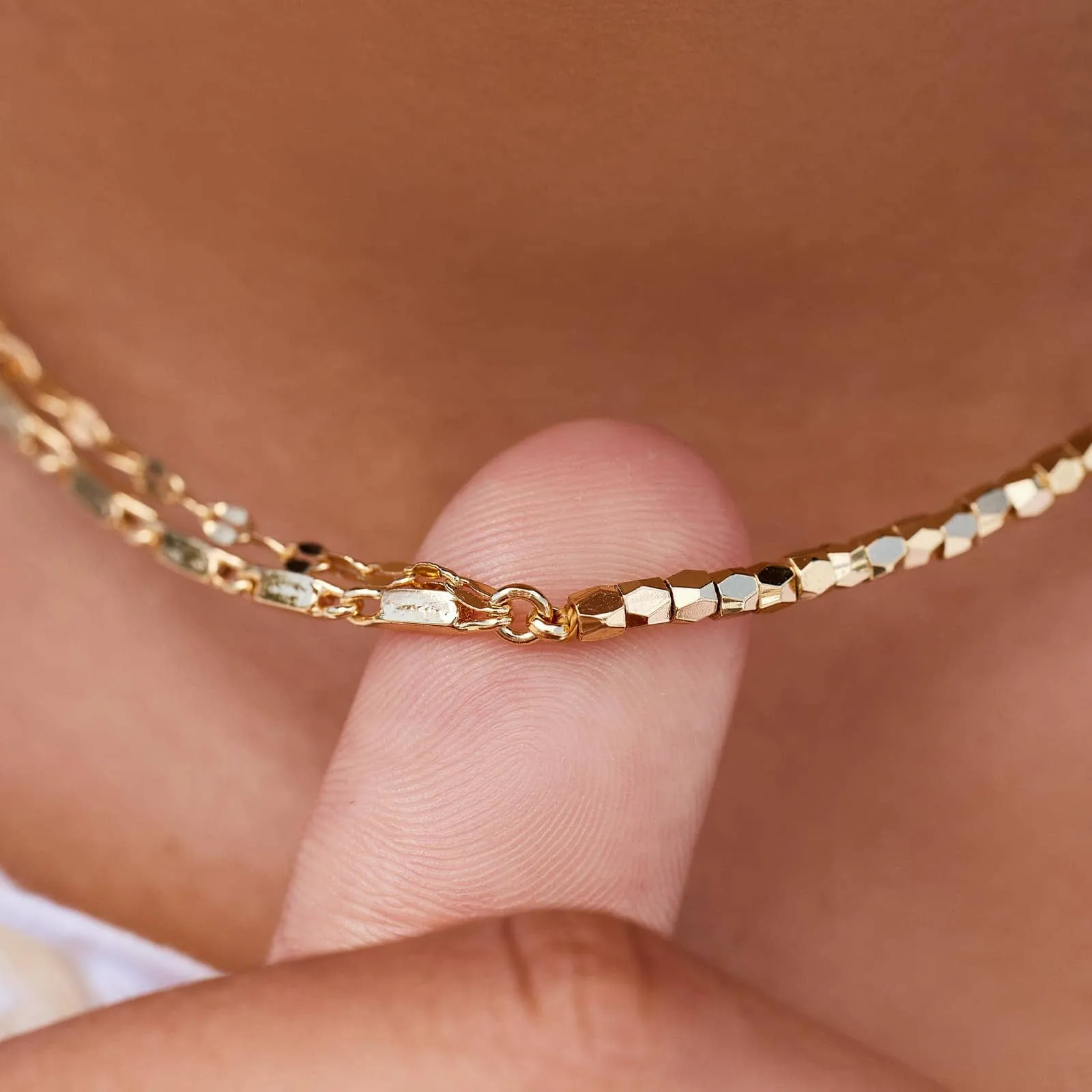 Metal Bead & Chain Choker sold by Pura Vida product image thumbnail 4