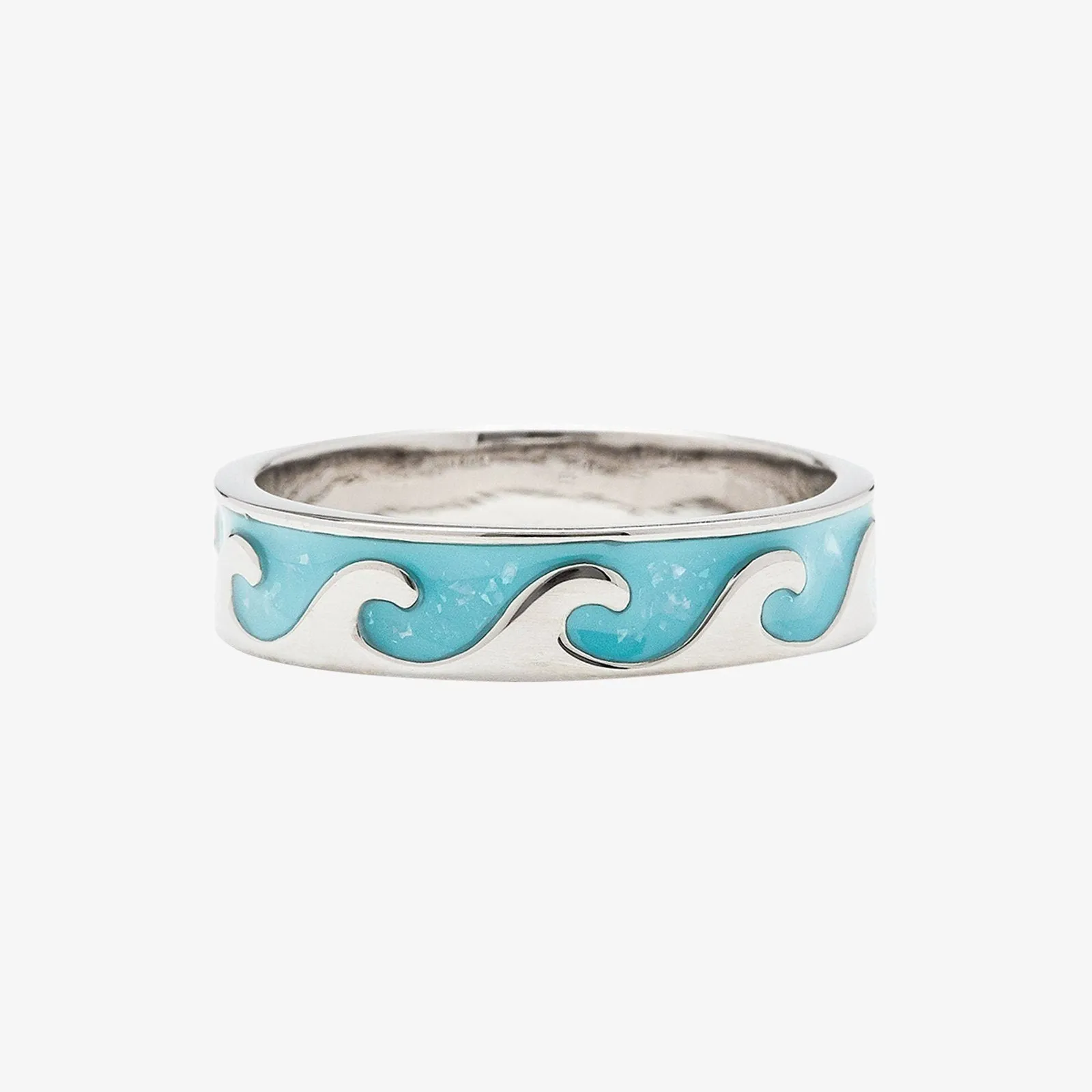 Reversible Enamel Wave Ring sold by Pura Vida product image thumbnail 2