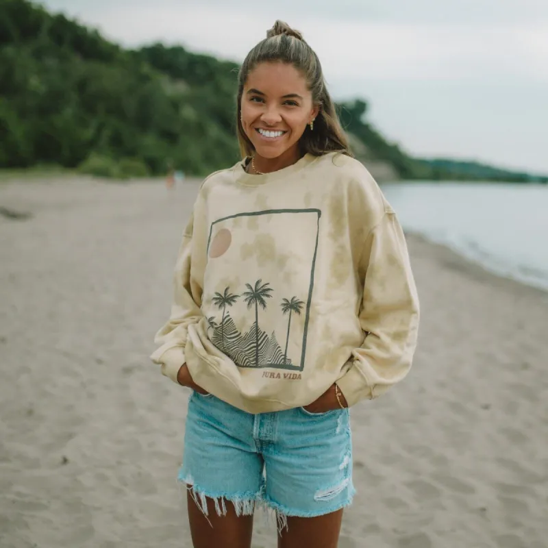 Mirage Oversized Crew Fleece sold by Pura Vida