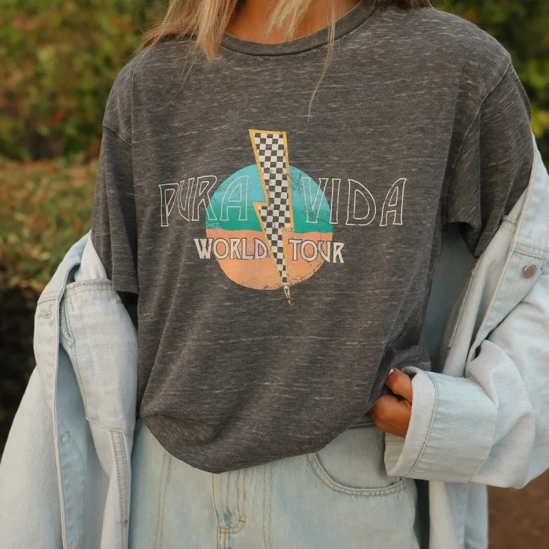 Bolt Burnout Tee sold by Pura Vida