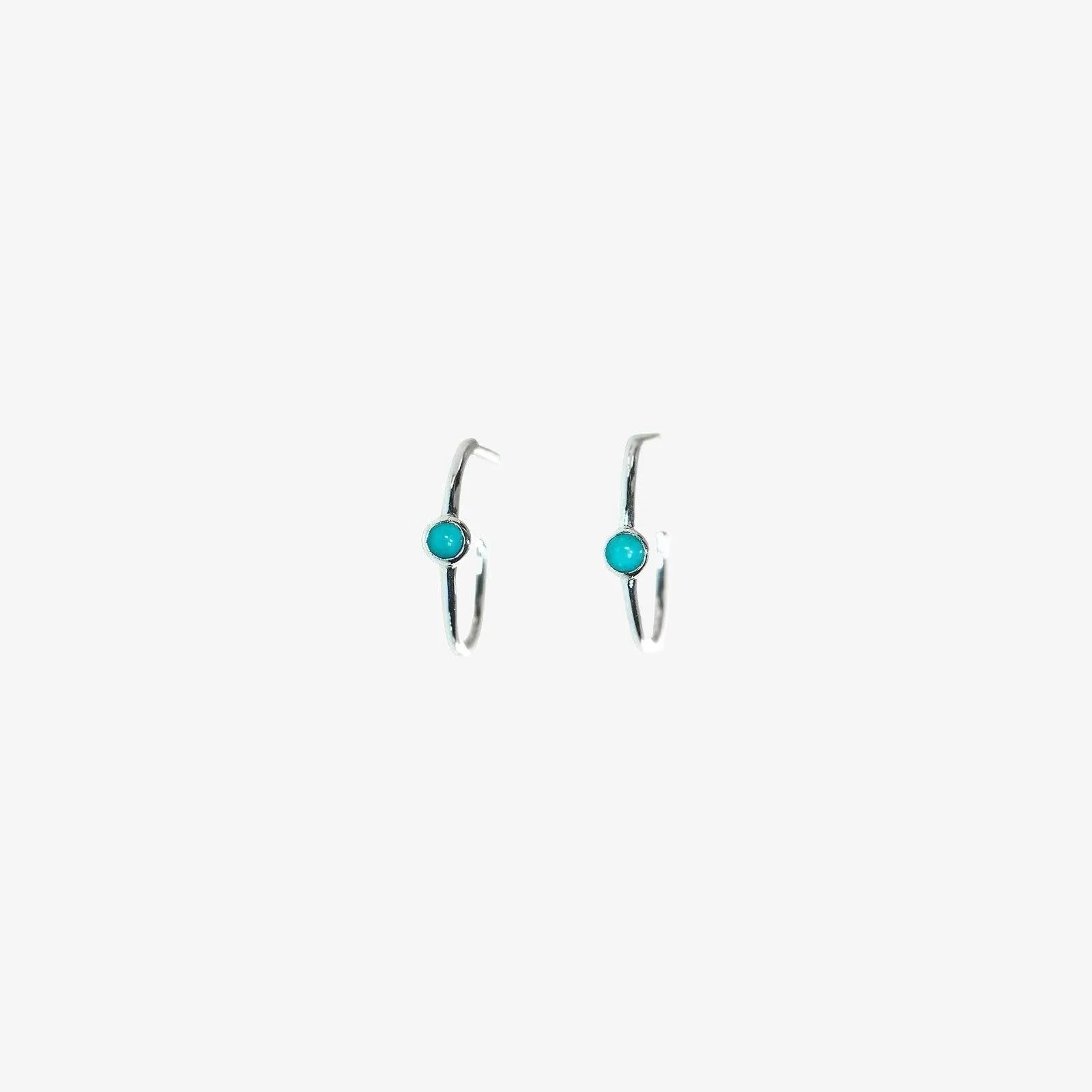 Stone Hoop Stud Earrings sold by Pura Vida