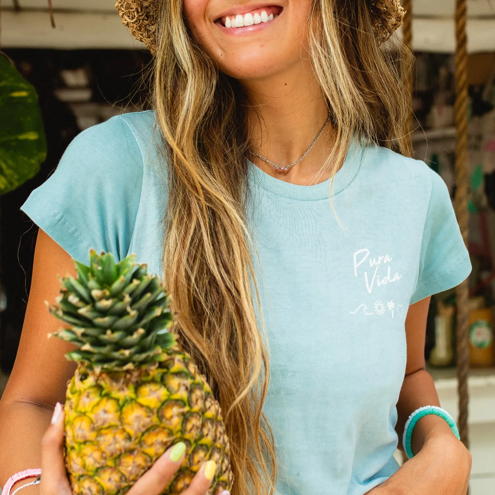 Summer Vibes Fitted Tee sold by Pura Vida product image thumbnail 4