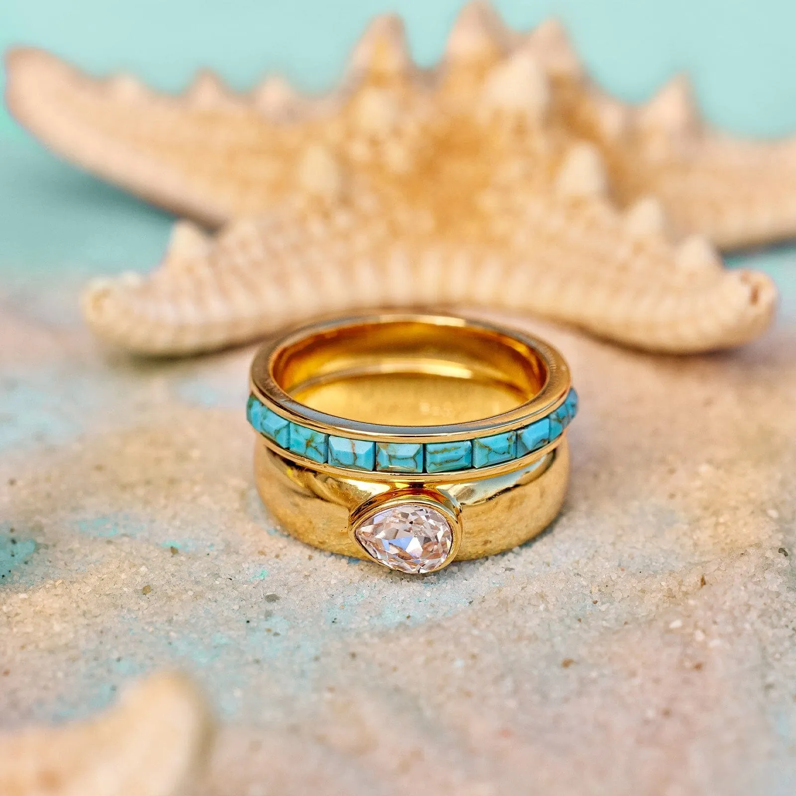 High Tide Ring Set sold by Pura Vida product image thumbnail 4