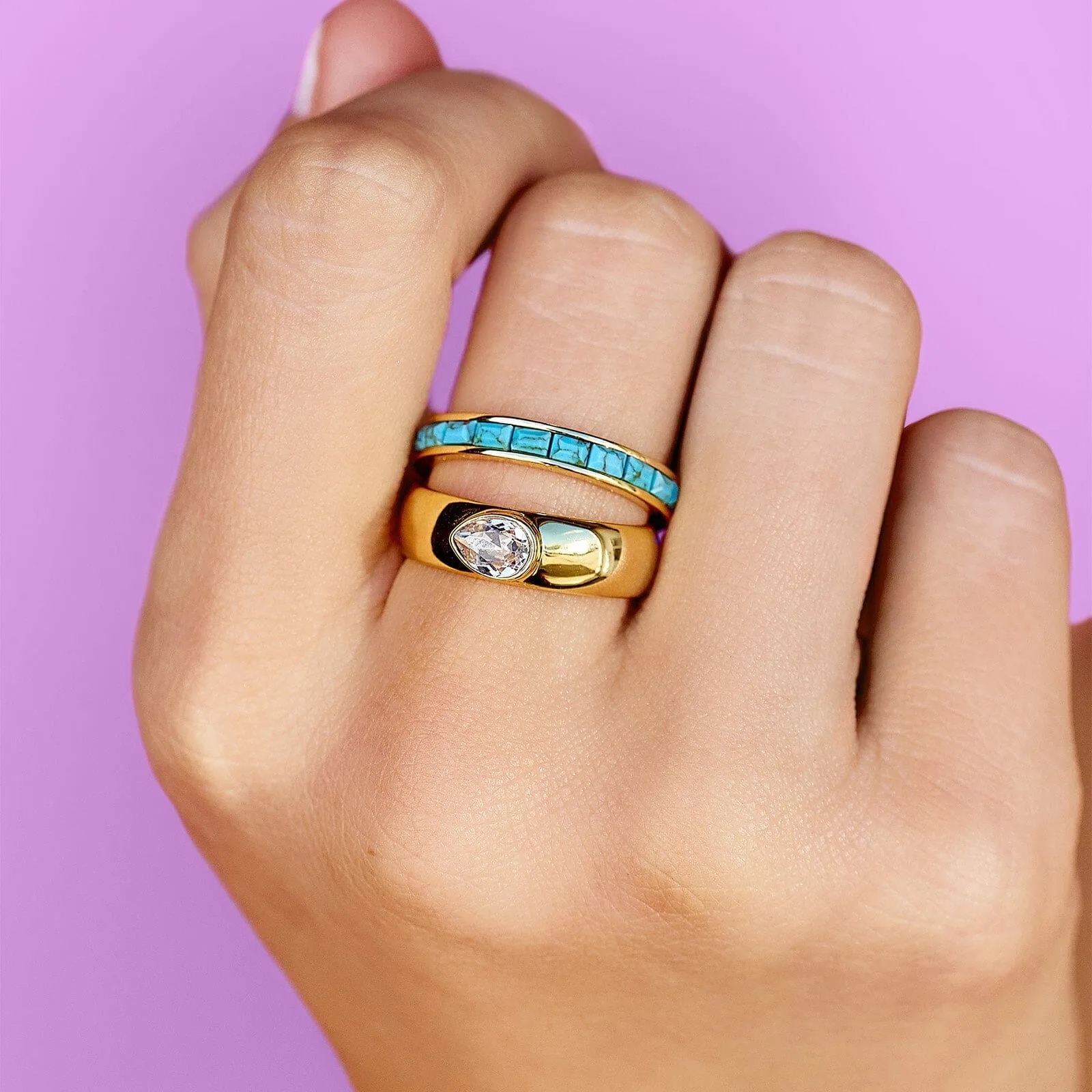 High Tide Ring Set sold by Pura Vida product image thumbnail 2
