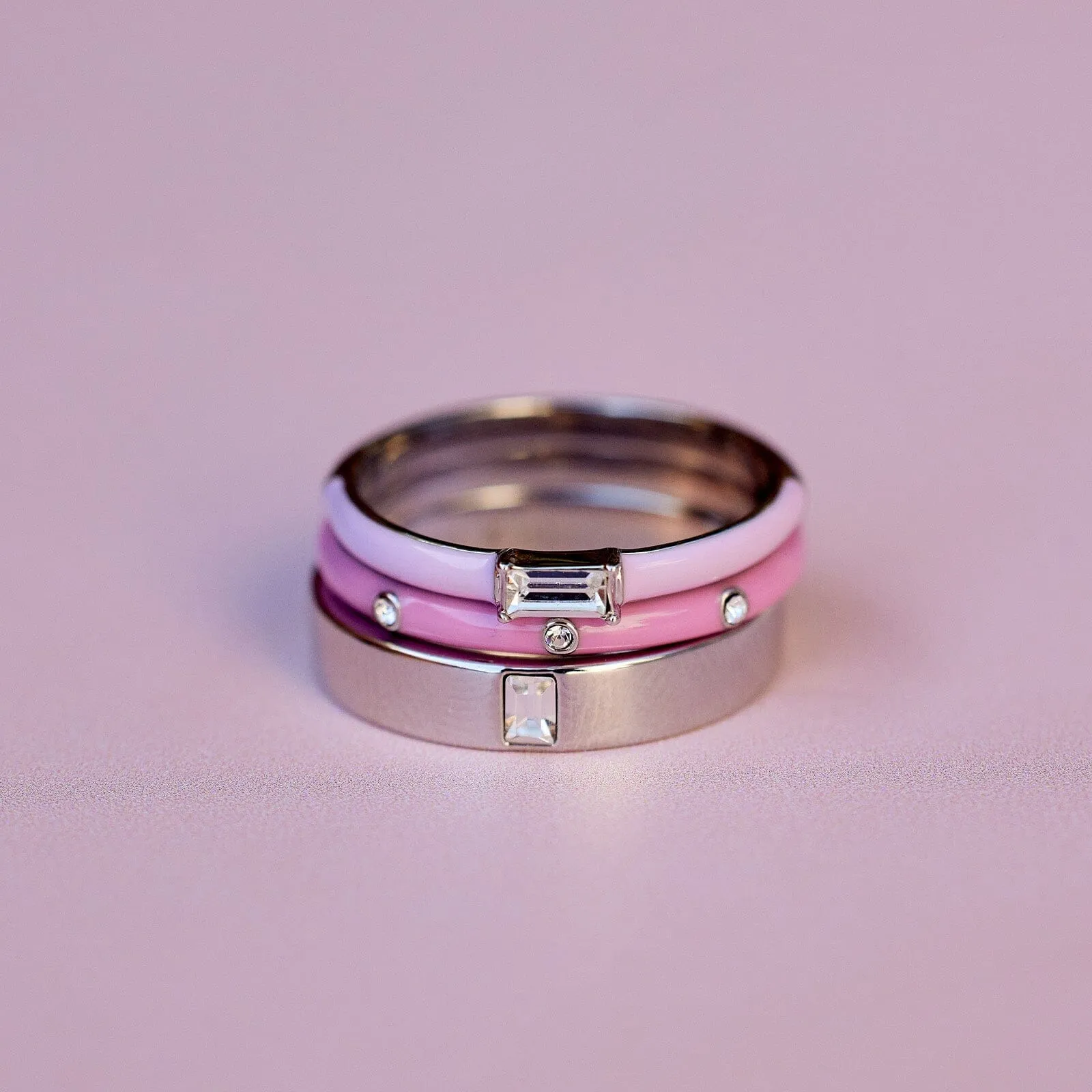 Boarding for Breast Cancer Ring Stack sold by Pura Vida product image thumbnail 3
