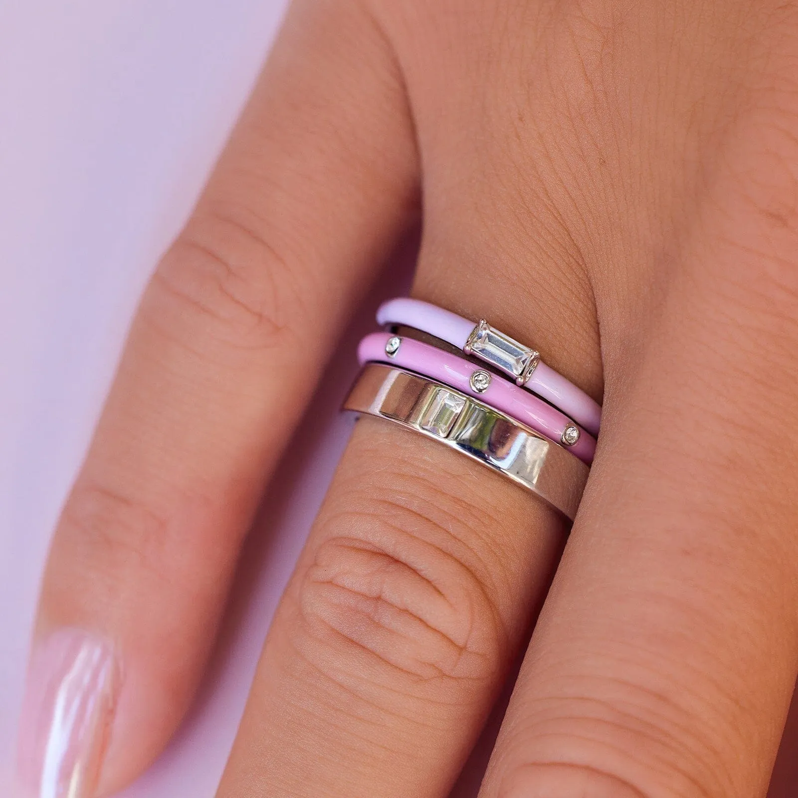 Boarding for Breast Cancer Ring Stack sold by Pura Vida product image thumbnail 4