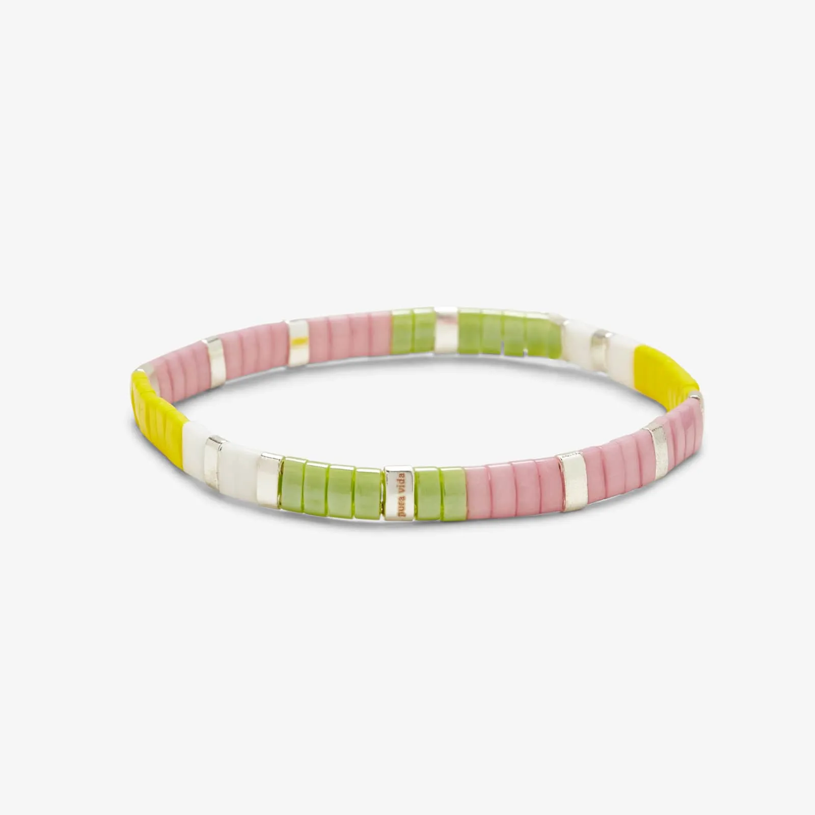 Tile Bead Stretch Bracelet sold by Pura Vida product image thumbnail 2