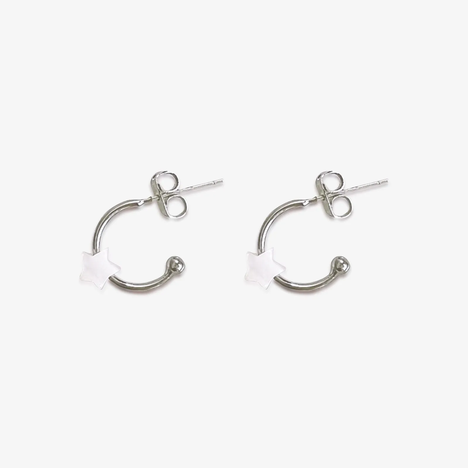 Pearlized Star Bead Hoop Earrings sold by Pura Vida