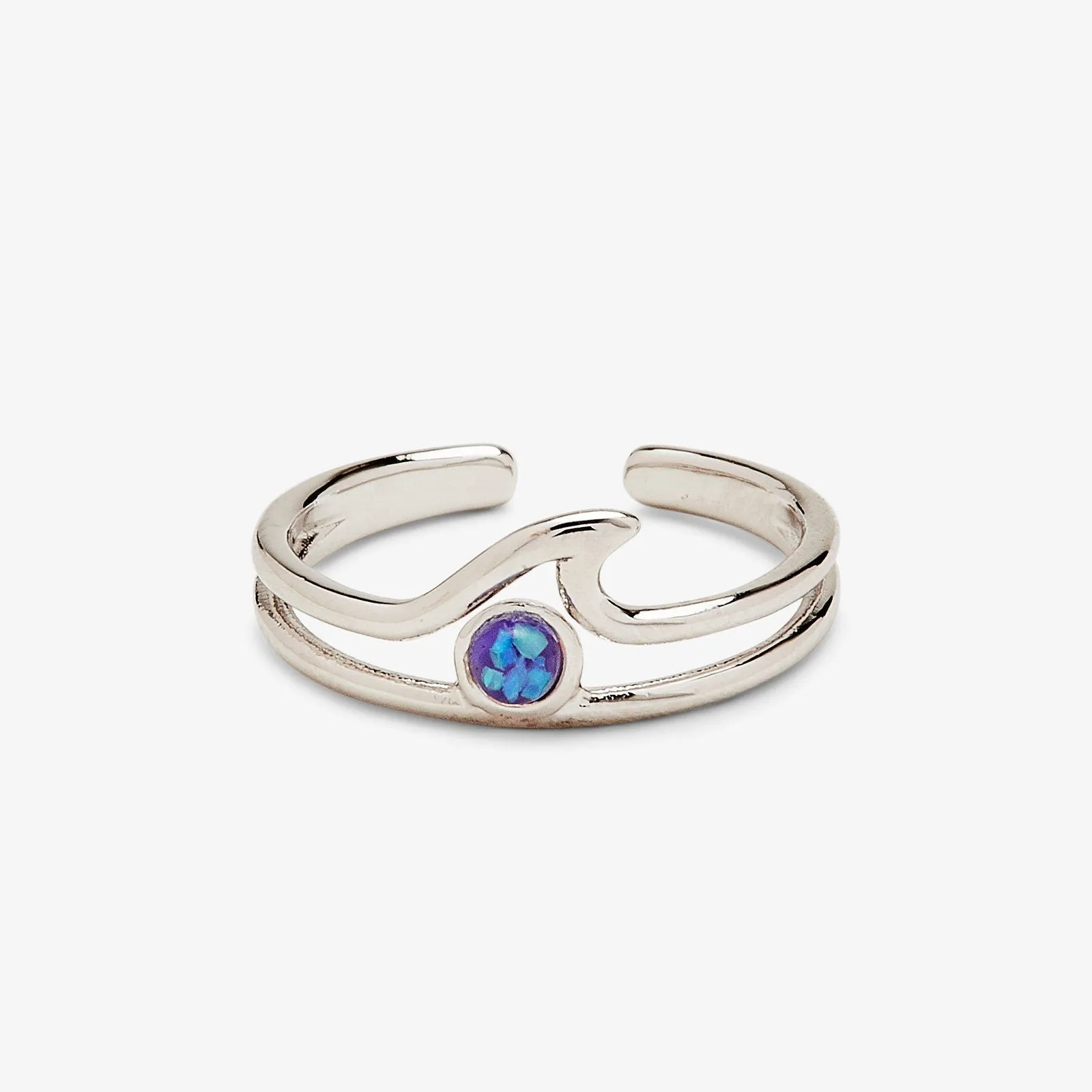 Opal Wave Toe Ring sold by Pura Vida