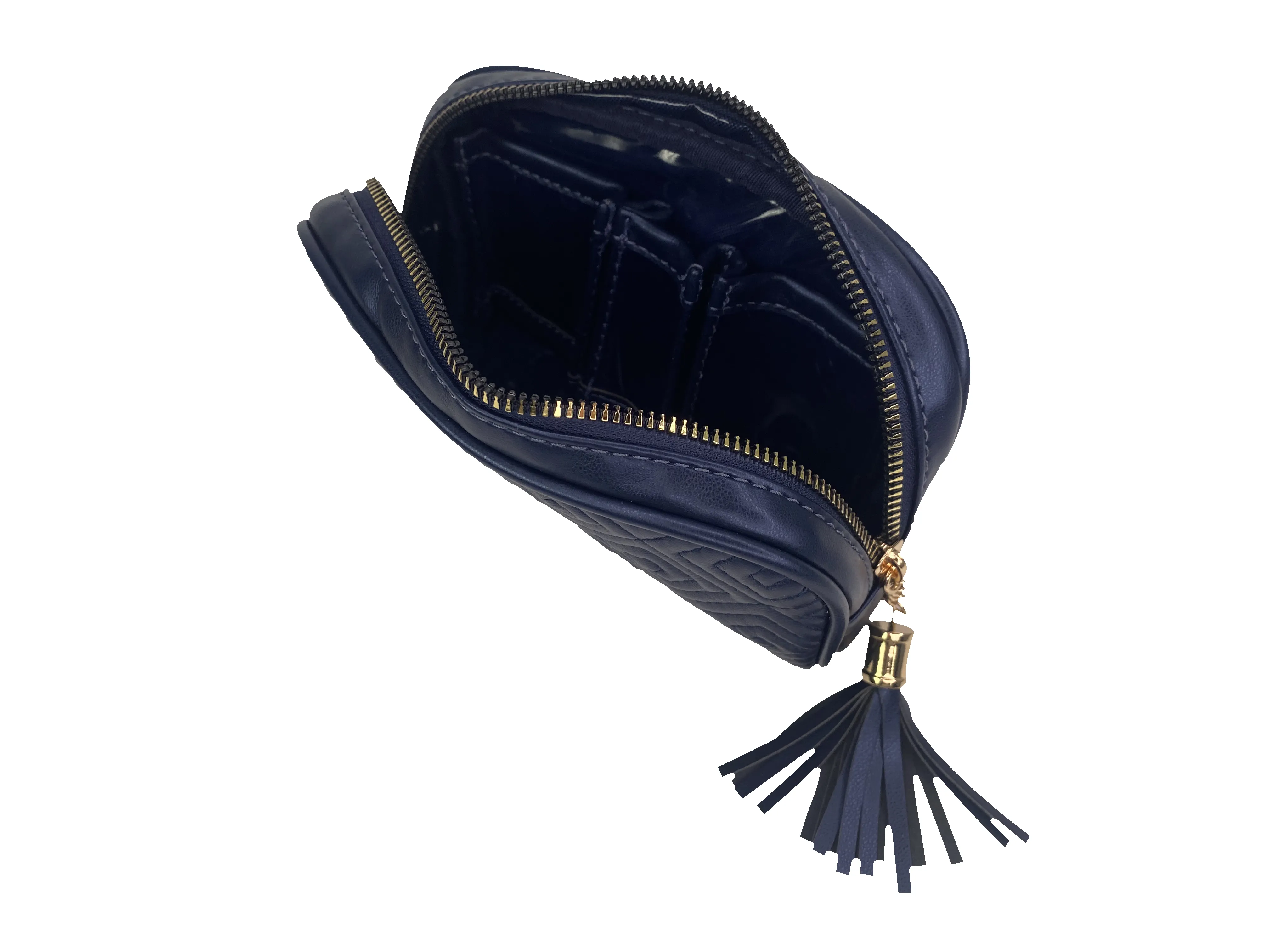 Small Makeup Bag - Greek Navy sold by PurseN product image thumbnail 3