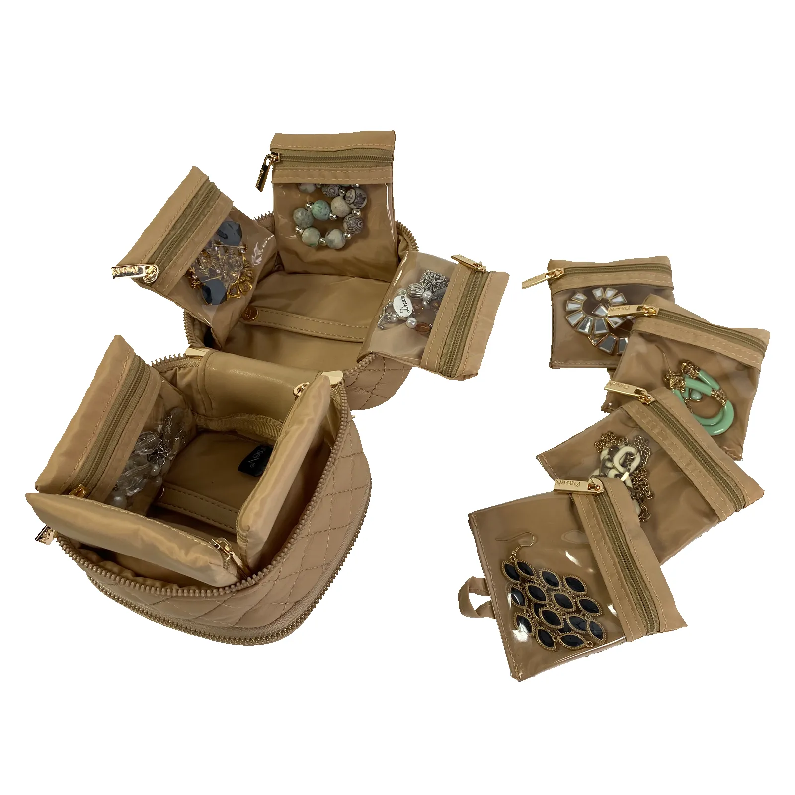 Weekender Jewelry Case - Nude Quilted sold by PurseN product image thumbnail 2