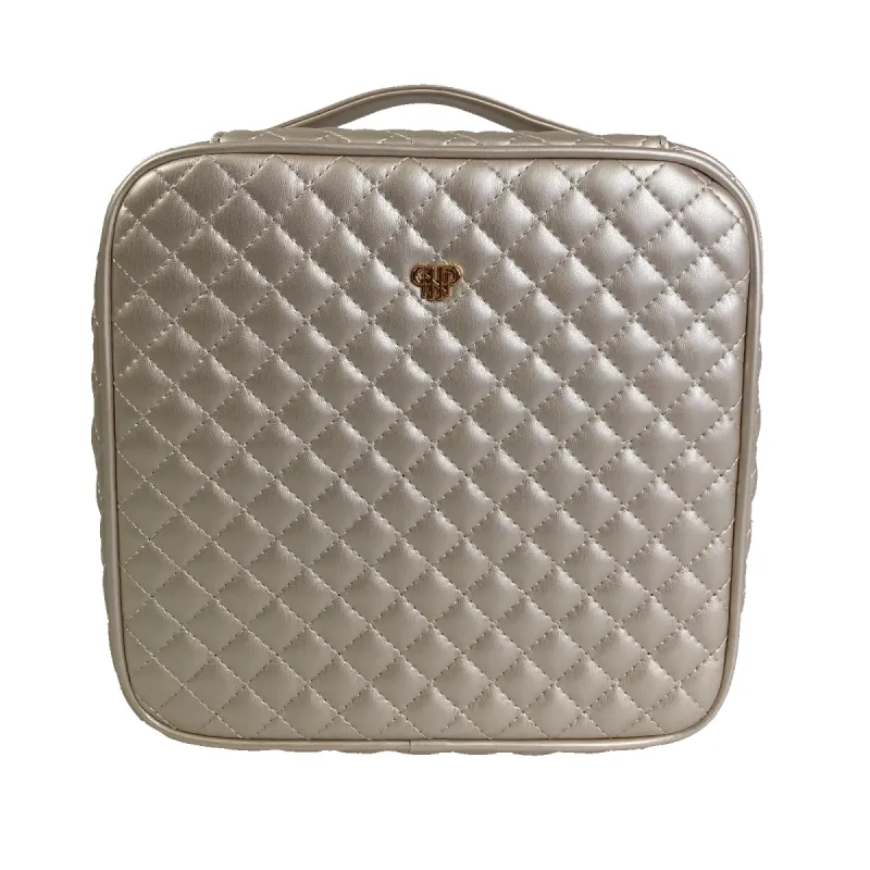 Mini Diva Makeup Case - Pearl Quilted sold by PurseN