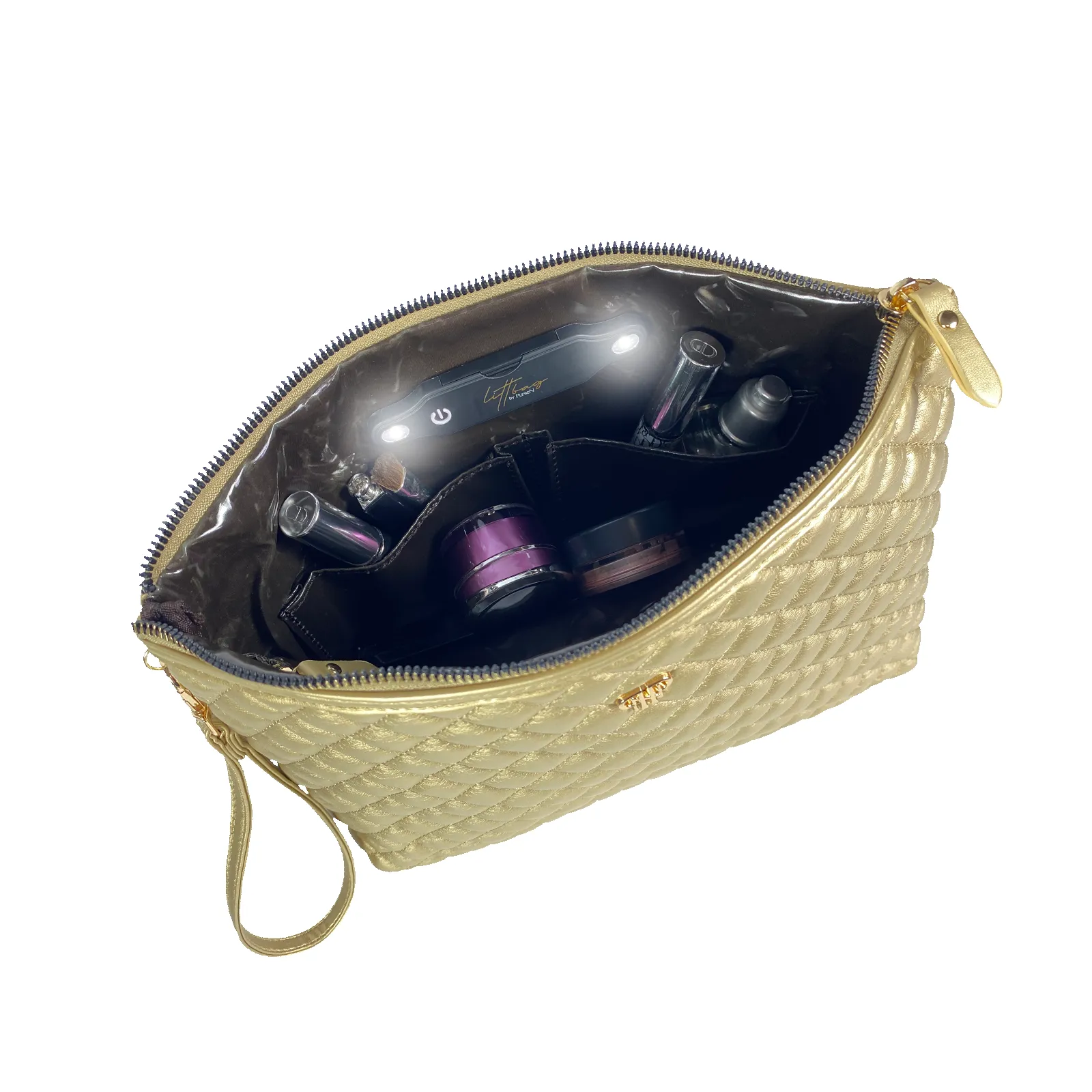 Litt Makeup Case - Gold sold by PurseN product image thumbnail 3