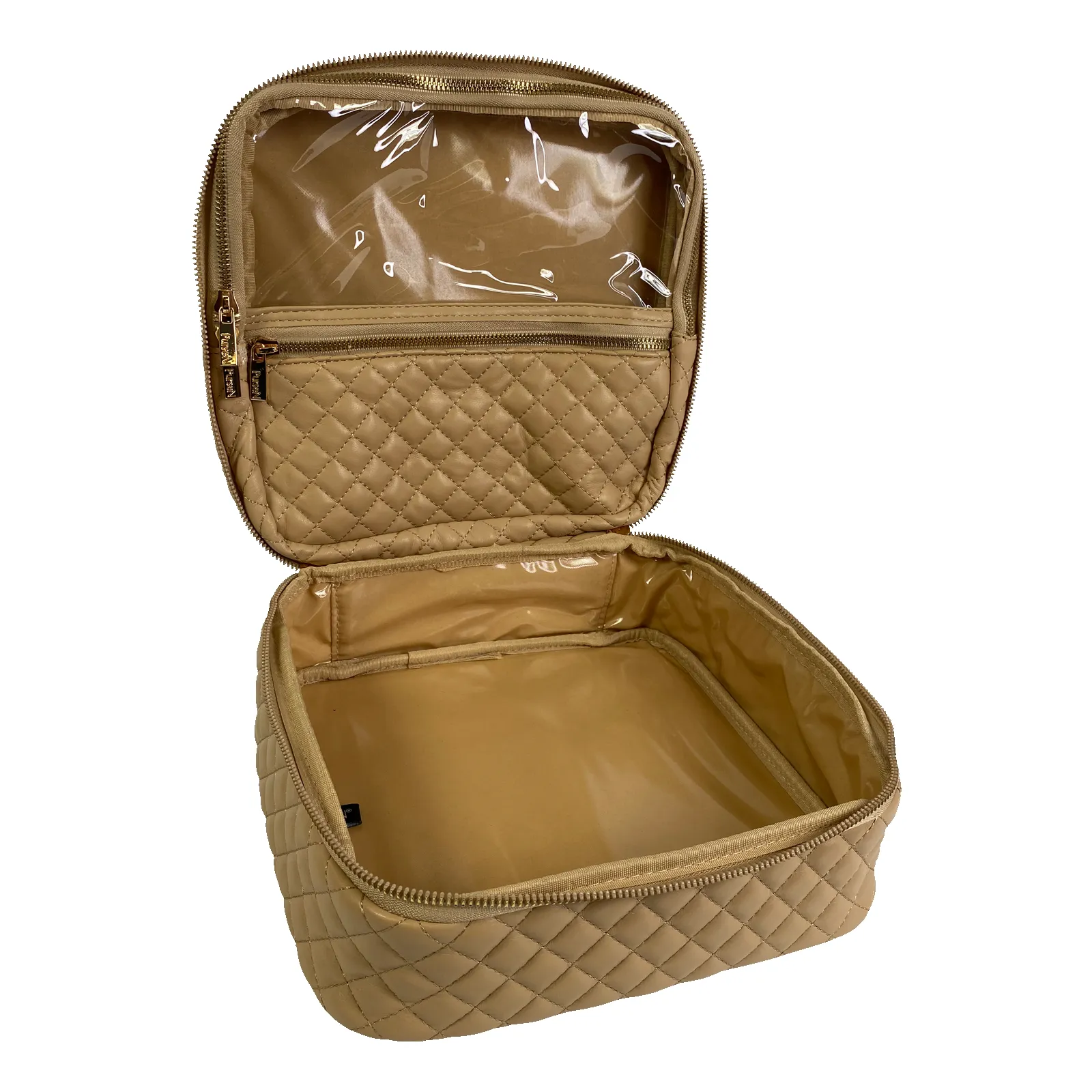 Mini Diva Makeup Case - Nude Quilted sold by PurseN product image thumbnail 5