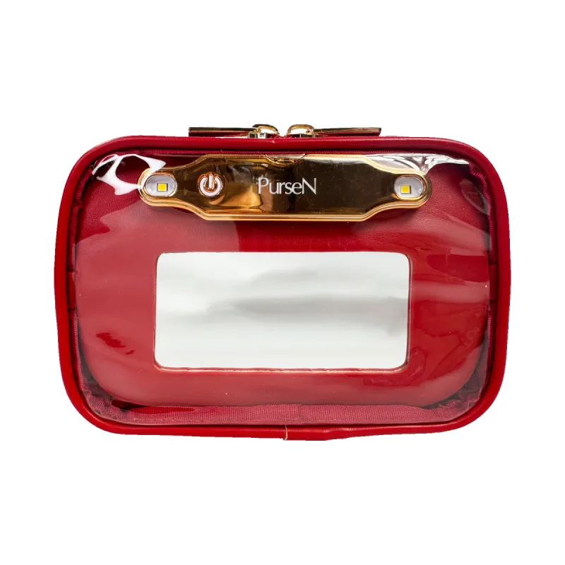 LITTMINI • Lighted Mirror Case • Red sold by PurseN
