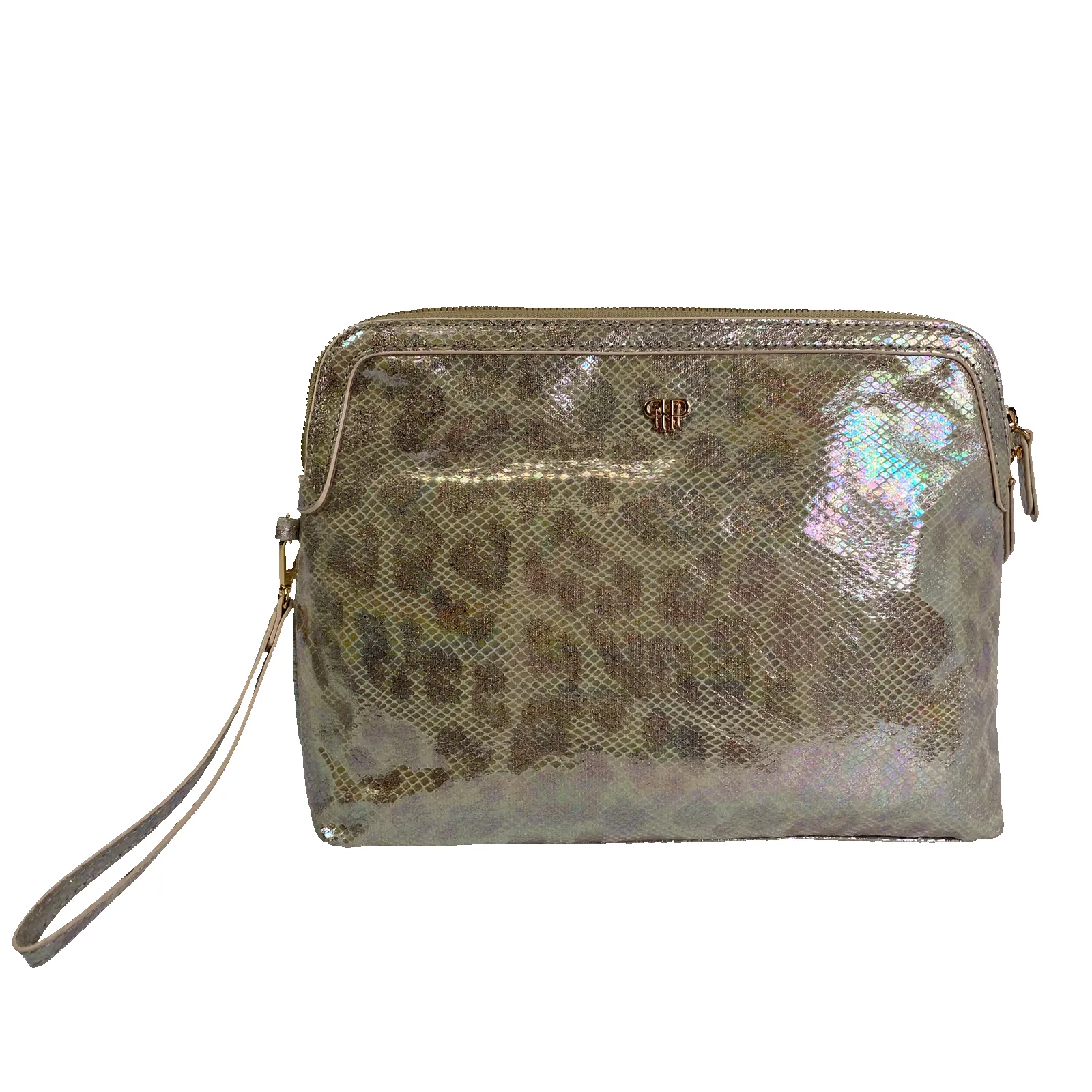 Updated Litt Makeup Case - Glimmer Leopard sold by PurseN