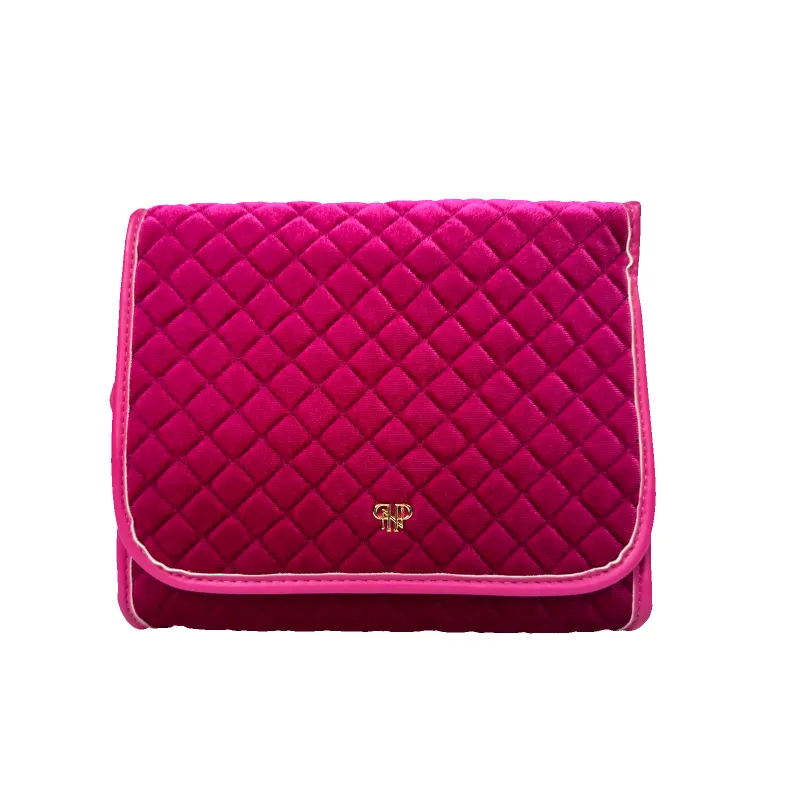 NEW Classic Toiletry Case - Fuchsia Velvet sold by PurseN