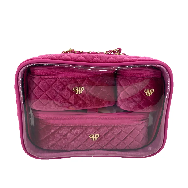 NEW Trio Jet Setter - Fuchsia Velvet sold by PurseN