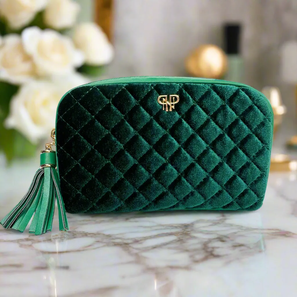 NEW Glam Makeup Case - Emerald Velvet sold by PurseN product image thumbnail 5