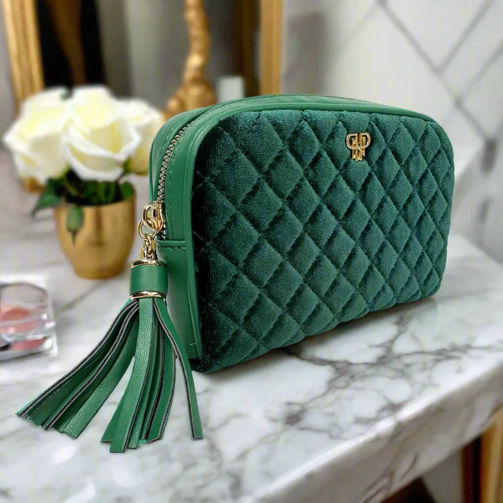 NEW Glam Makeup Case - Emerald Velvet sold by PurseN product image thumbnail 4