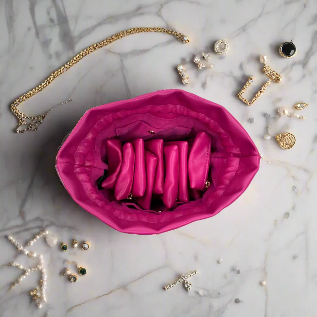 Oprah's Favorite Things 2021 - Ultra Jewelry Case - Fuchsia Velvet sold by PurseN product image thumbnail 3