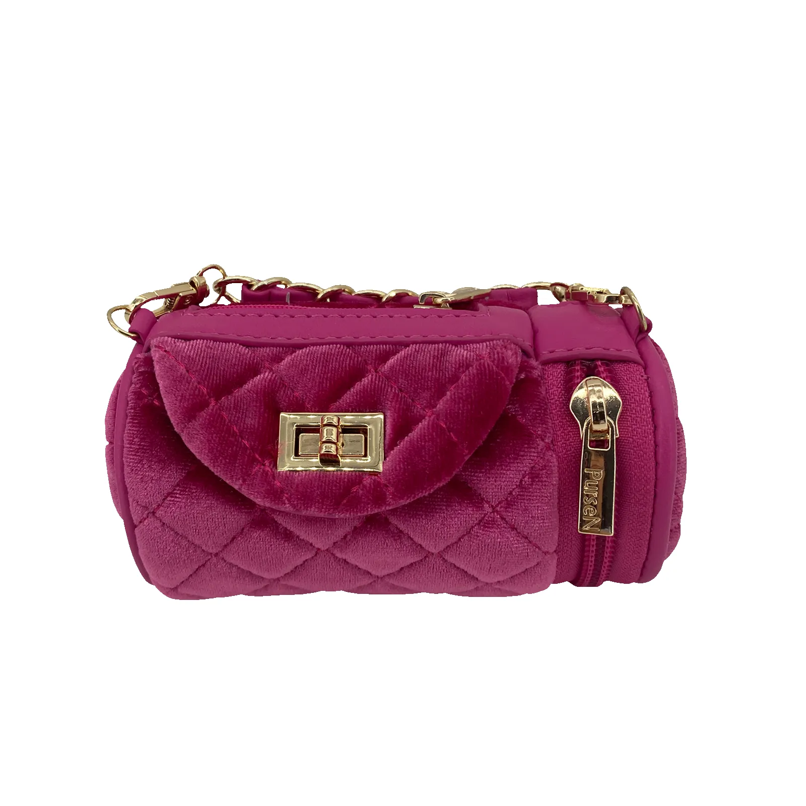 NEW Poochi Crossbody - Fuchsia Velvet sold by PurseN