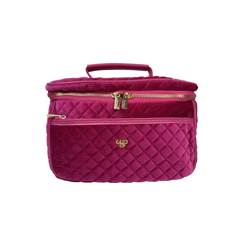 NEW Classic Train Case - Fuchsia Velvet sold by PurseN
