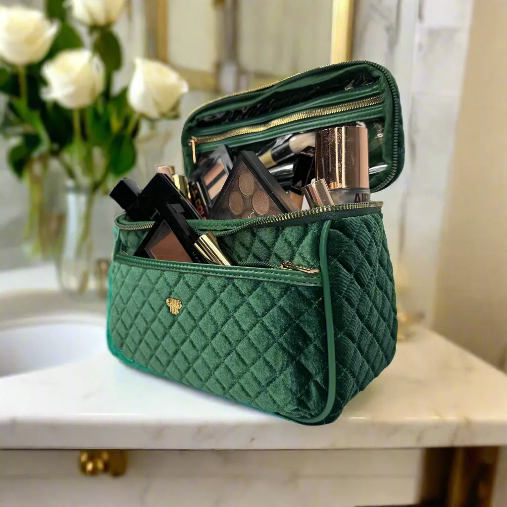 NEW Classic Train Case - Emerald Velvet sold by PurseN product image thumbnail 4