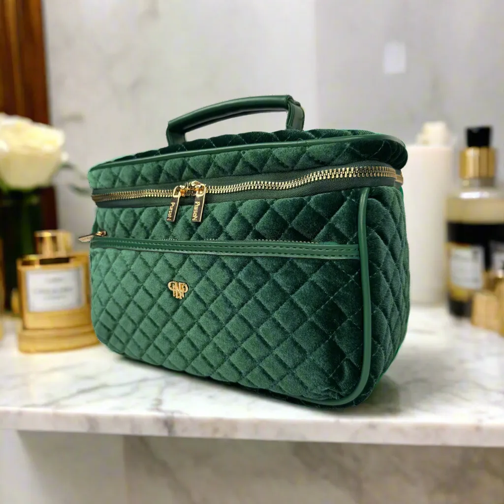 NEW Classic Train Case - Emerald Velvet sold by PurseN product image thumbnail 5