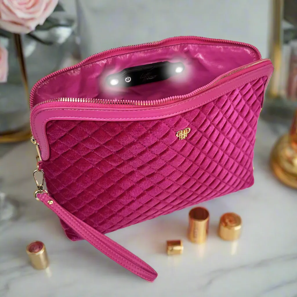 NEW Litt Makeup Case - Fuchsia Velvet sold by PurseN product image thumbnail 2