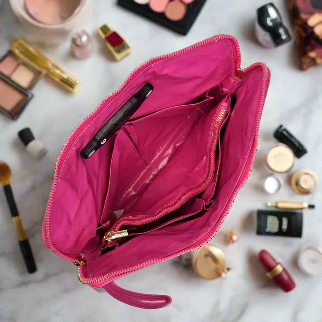 NEW Litt Makeup Case - Fuchsia Velvet sold by PurseN product image thumbnail 4