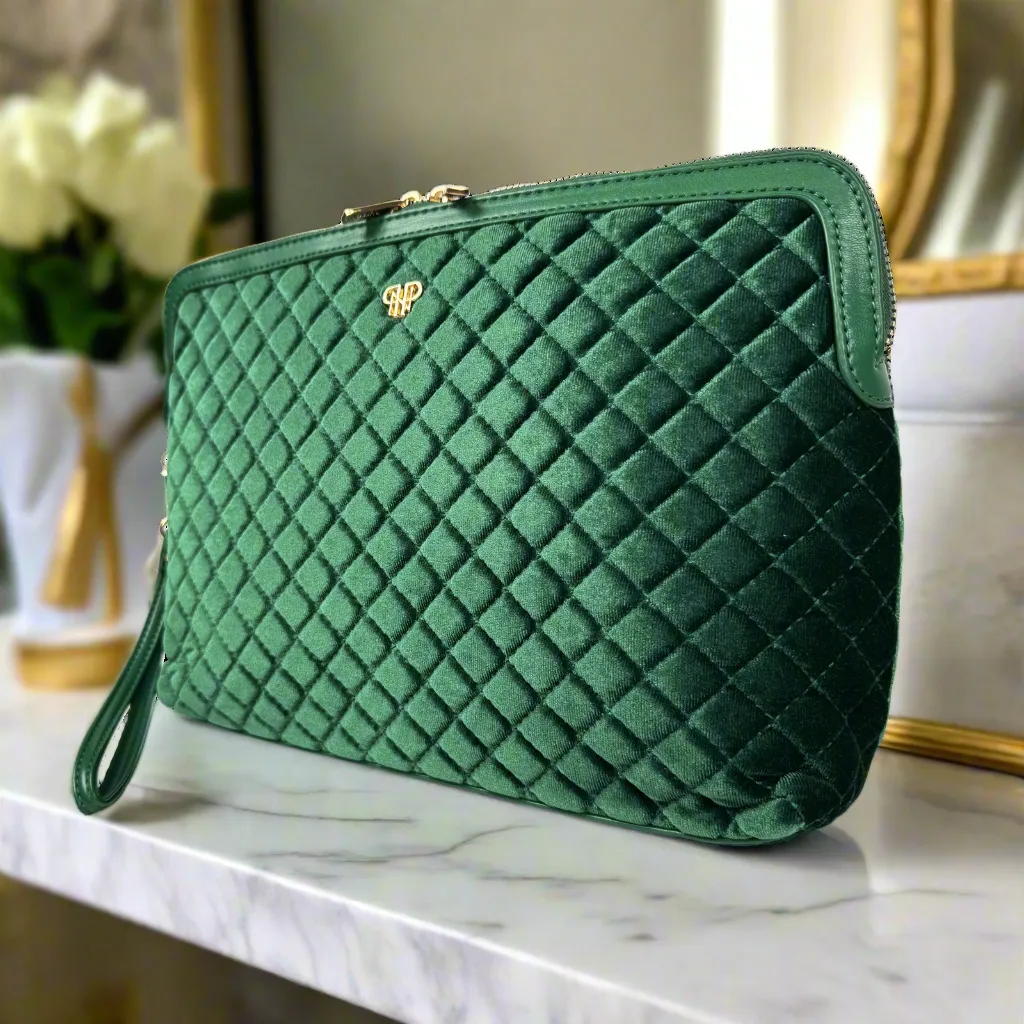NEW Litt Makeup Case - Emerald Velvet sold by PurseN product image thumbnail 5