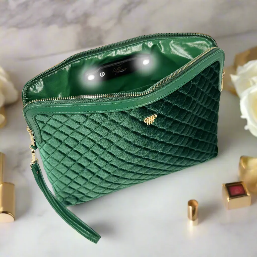 NEW Litt Makeup Case - Emerald Velvet sold by PurseN product image thumbnail 2