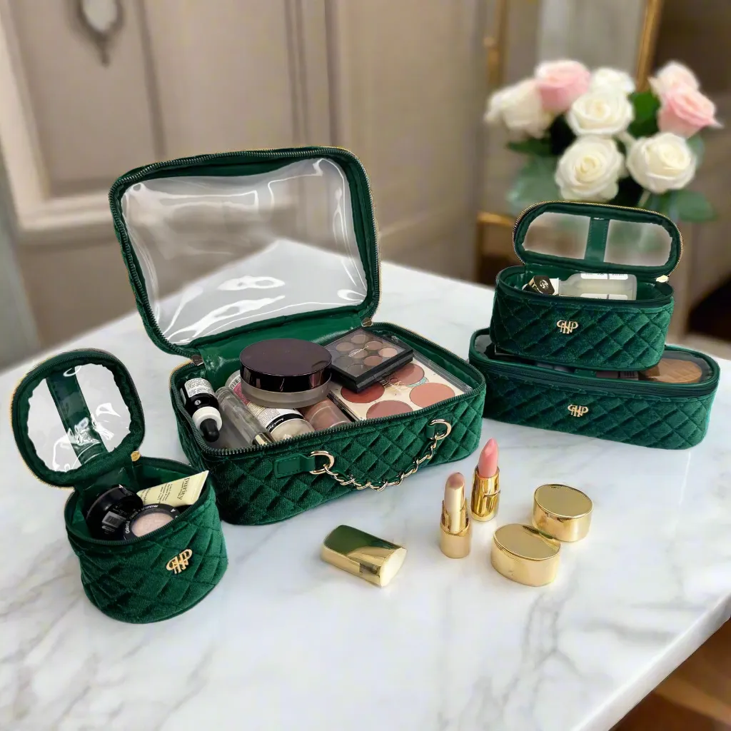 NEW Trio Jet Setter - Emerald Velvet sold by PurseN product image thumbnail 5