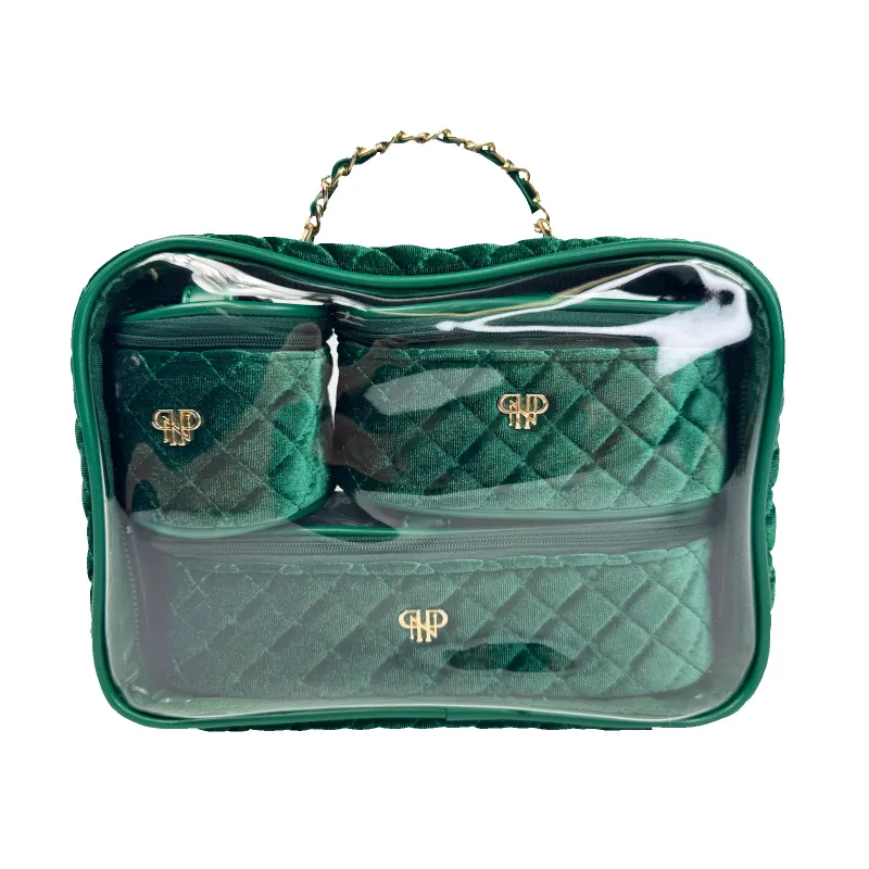 NEW Trio Jet Setter - Emerald Velvet sold by PurseN