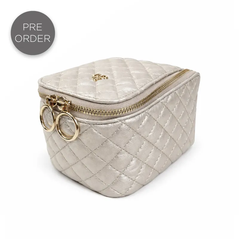 NEW Train Jewelry Case - Pearl Quilted made by PurseN