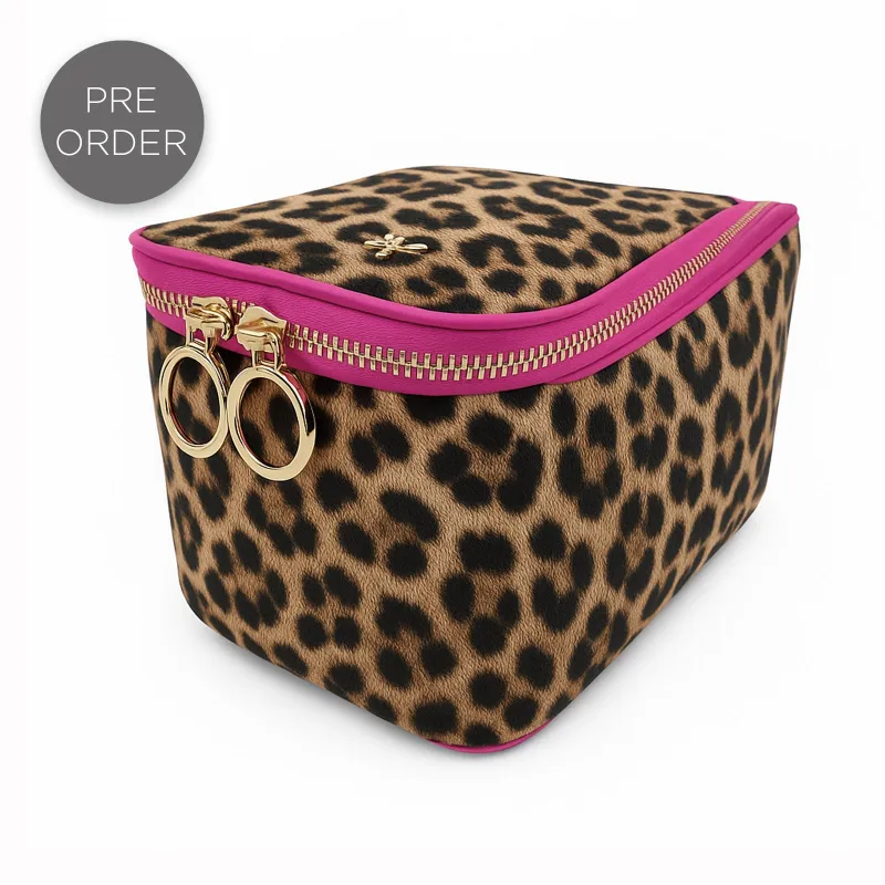 NEW Train Jewelry Case - Fierce Leopard made by PurseN