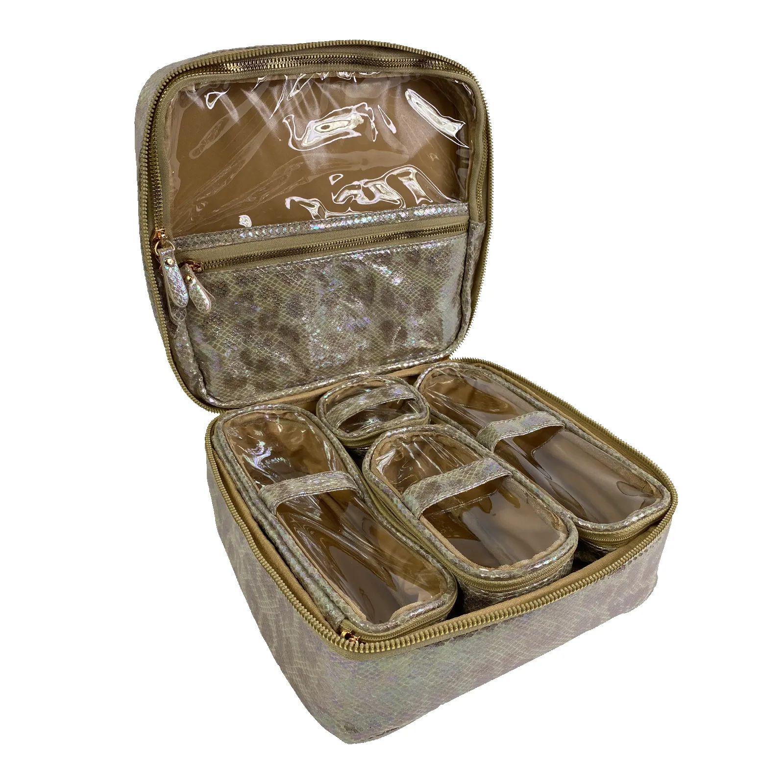 Mini Diva Makeup Case - Glimmer Leopard sold by PurseN product image thumbnail 3